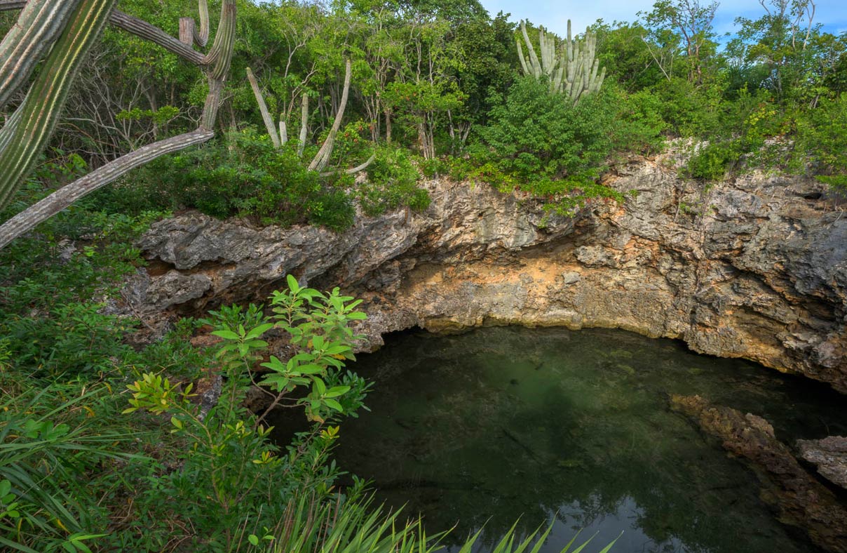 A Blue Hole on Jack's Bay property